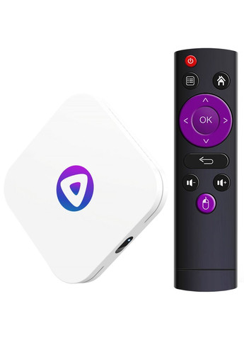 TV Медіаплеєр M1 4/32Gb/ Rockchip RK3528/ Android 13/ WiFi 2.4G+5G/BT 5.1/ білий H96 (361314350)