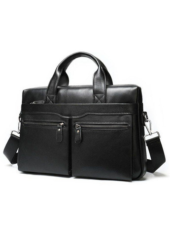 Шкіряний портфель чоловічий для ноутбука і документів чорний розмір 39,5х26х7 см 14579 Vintage (362418052)