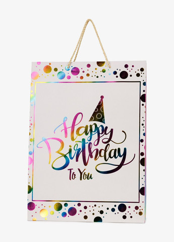 Пакет подарочный JZ05106 Белый shop (2000990854605) No Brand (362705564)