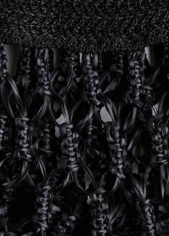 Черная кэжуал однотонная юбка H&M