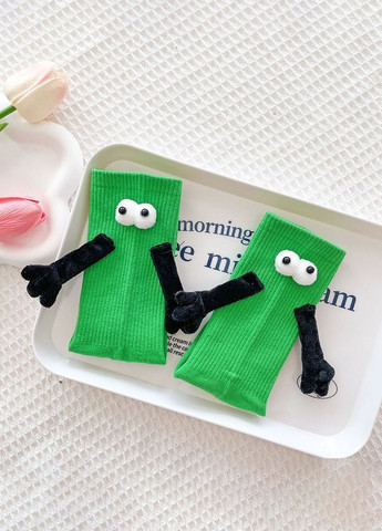 Салатові шкарпетки з магнітами однотонні (316579566)
