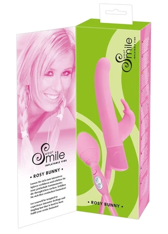 Надувной вибратор Sweet Smile Rosy Bunny от all СКИДКА Orion (302370031)