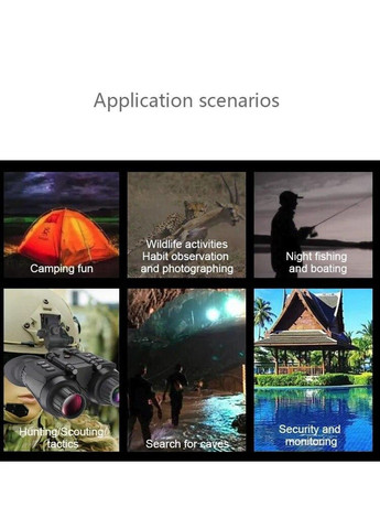 Тактический бинокль ночного видения NV8300 Super Light HD 36MP 3D 4K (до 500м) No Brand (332636575)