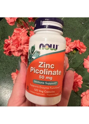 Микроэлементы Zinc Picolinate 50 mg для иммунитета 120 капсул Now Foods (377871210)