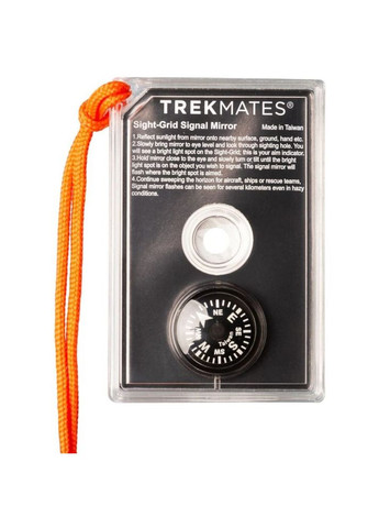 Зеркало Signal Mirror with Compass and Float Серый Trekmates (334347758)
