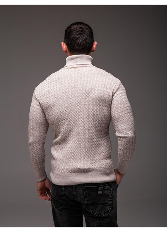 Бежевий зимовий светр гольф чоловічий джемпер No Brand