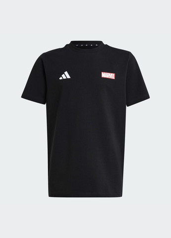 Чорна демісезонна футболка x marvel superheroes graphic kids adidas