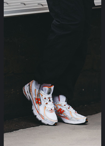 Кросівки жіночі і чоловічі New Balance 740 white orange | Нью Беланс 740 білі оранжеві No Brand білі всесезони (315018929)