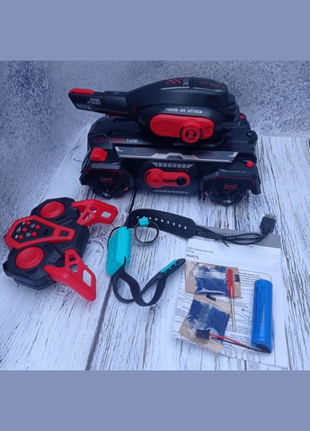 Танк вездеход на радиоуправлении СП-098 стреляет орбизами пульт браслет No Brand (342369244)