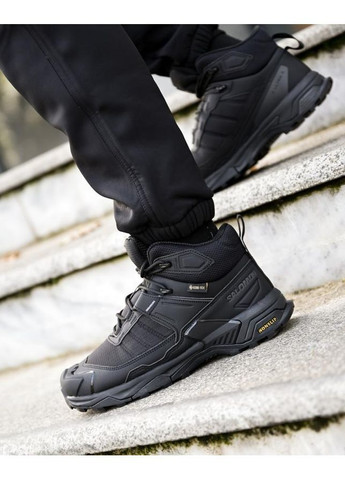 Чорні Зимовий зимові термо черевики black Salomon