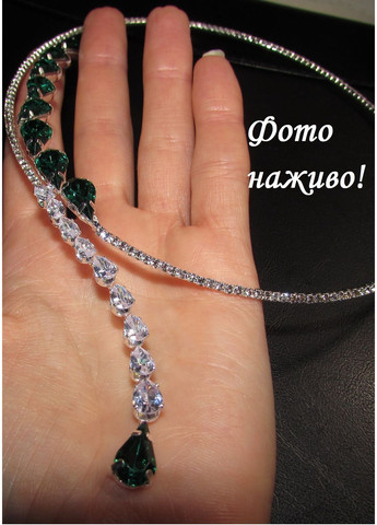 Ексклюзивне вечірнє кольє-скоба з кристалами, 1801 No Brand (370369257)