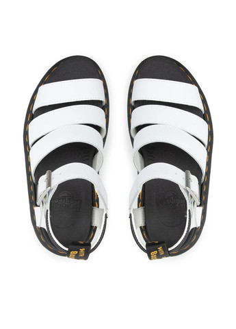 Белые босоножки Dr. Martens с ремешком