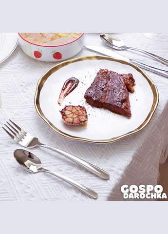 Столовые Приборы Премиум из нержавеющей стали Вилки Ложки Ножи на 6 персон Яйцо (24 предмета) LUGI (317044968)