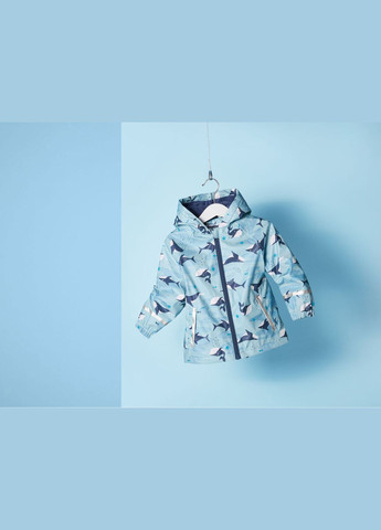 Куртка-дощовик на флісовій підкладці для хлопчика 378005 блакитний Lupilu (263354551)