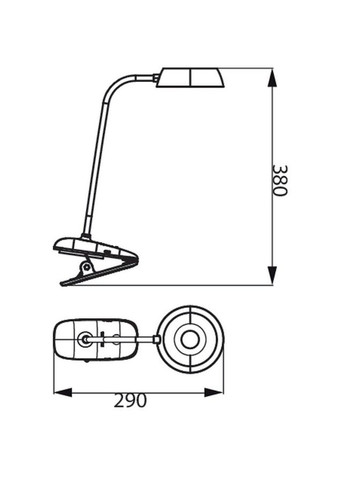 Настольная лампа Donutclip 1200 мАч USB-A White (929003179727) Philips (317619473)