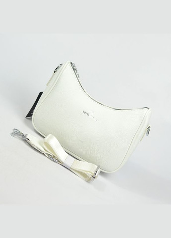 Сумка багет білого кольору через плече, біла жіноча маленька молодіжна міні сумка крос боді Yirui (279830280)
