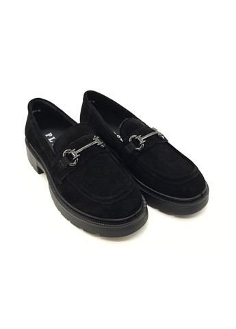 Женские туфли черные замшевые PP-19-5 23 см(р) PL PS