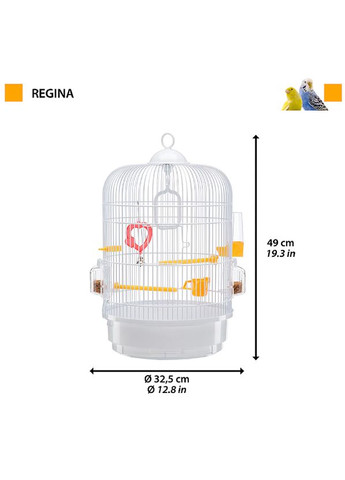 Круглая клетка для попугаев и птиц Regina голубая 51049811 Ferplast (286421048)