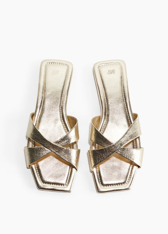 H&M Слайдеры золотой з искусственная кожа, швеция — лето (335018123)