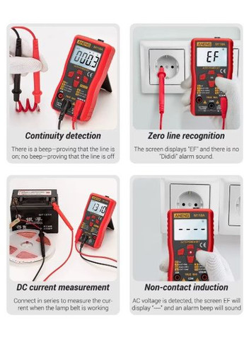 M118A цифровой мультиметр тестер автоматический Aneng (361856972)