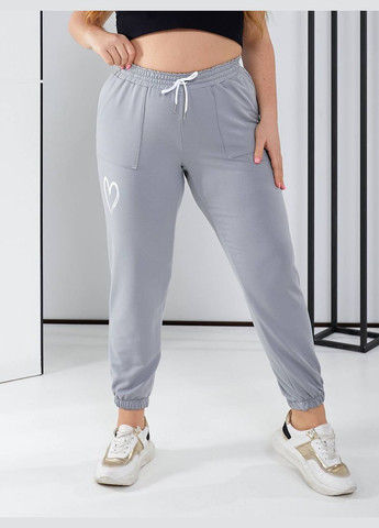 Женские брюки цвет светло-серый р.62/64 450114 New Trend (282926487)