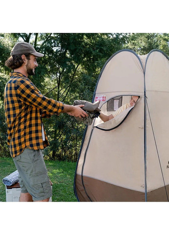 Душевая раскладная палатка Naturehike NH17Z002-P (Коричневая) No Brand (332635762)