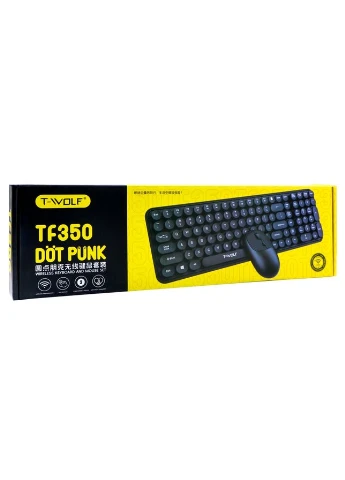 Бездротова Клавіатура і Миша TF350 Black No Brand (337994232)