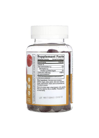 Vitamin B12 Kids, вітамін B12 для дітей, 60 жувальних мармеладок Lifeable (370162524)