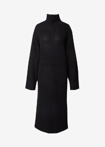 Черное вязаные платья Monki