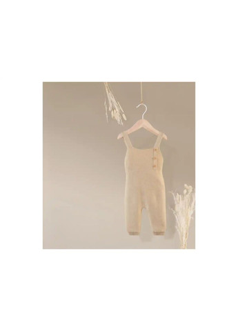 Напівкомбінезон бавовняний в'язаний для дівчинки LIDL 458139 бежевий Lupilu (366199708)