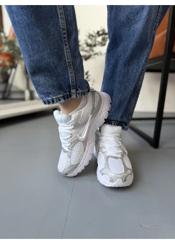Белые летние кроссовки nike zoom vomero v5 rnr full white найк в5 No Brand