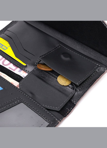 Женский кошелек с монетницей и магнитным клапаном из кожи, пудровый (sku_11648) No Brand (328218848)