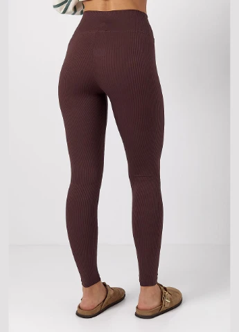 Лосини з еластичного трикотажу в рубчик Lurex (322343082)