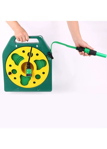 Поливочный шланг в катушке 15 м садовый комплект шланг и пистолет-распылитель с 7 режимами (SD295) No Brand (361161959)