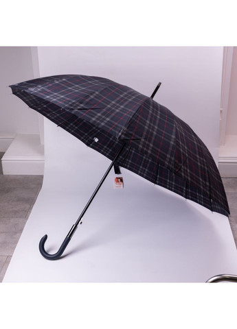 Синя} класичний парасолька-тростина напівавтомат синій 16 спиць для чоловіків і жінок захист від дощу та вітру дощовик Yiwu (370603096)