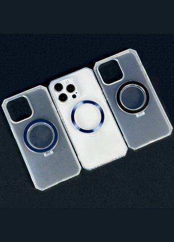 Чохол Octagon Matte Rhombus Side Case with MagSafe для iPhone 15 Plus Silver No Brand (319336016)