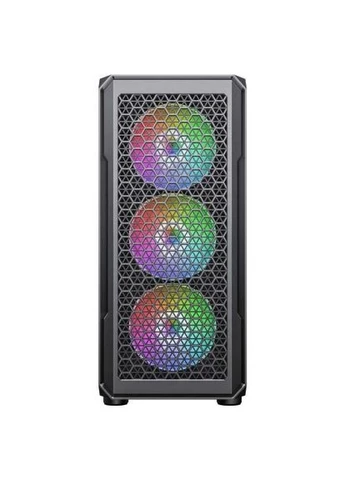 Корпус Gaming HEXAGON (G338), Black, без БЖ, Mid Tower, для ATX / Micro ATX / Mini ITX, 3x120 ARGB Fan, бічна панель із 2E (400048575)