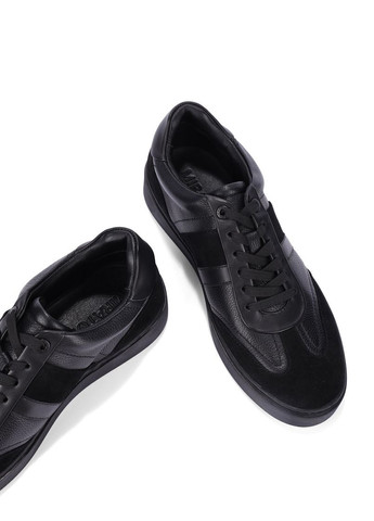 Чорні чоловічі кеди prtfo425m чорний шкіра MIRATON