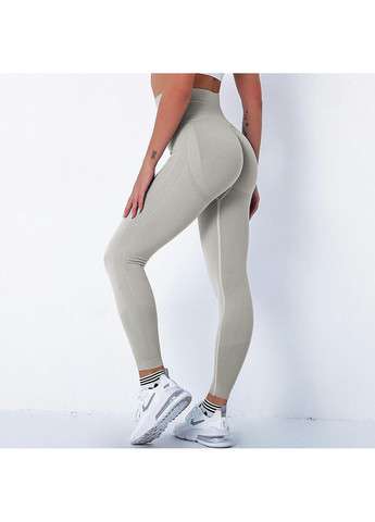 Легінси жіночі спортивні 10925 L сірі Fashion (294067255)