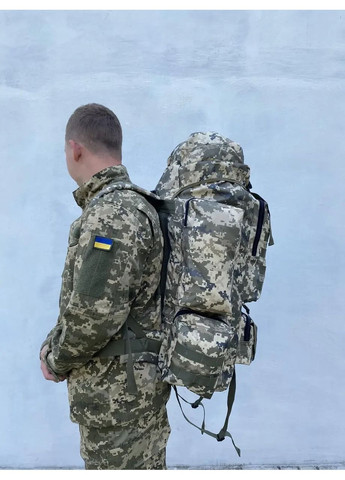 Тактический рюкзак военный пиксель 110л, армейский рюкзак для охоты с системой Molle No Brand (361669557)