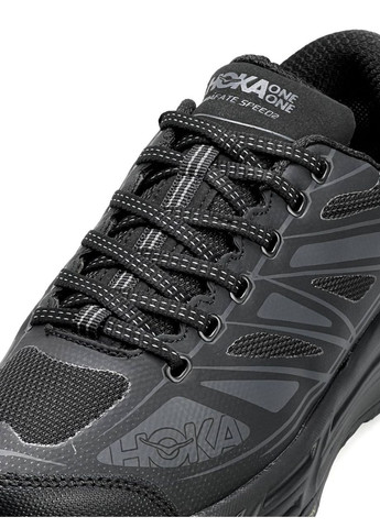 Чорні Осінні кросівки чоловічі hoka No Brand Mafate Speed 2 GTX All Black