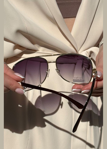 Очки женские коричневого цвета Let's Shop (299146775)