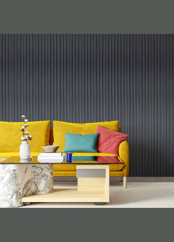 Рейка декоративна WPC стінова графіт 3000х160х23мм SW-00001529 No Brand (328578413)