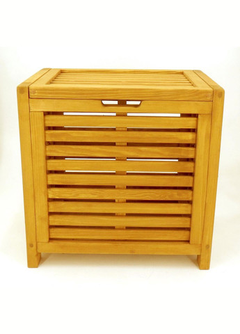 Корзина для белья из дерева Паттани 2 карри (КЗБ-201203) No Brand (328293144)