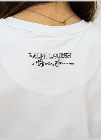 Белая летняя футболка женская polo Ralph Lauren