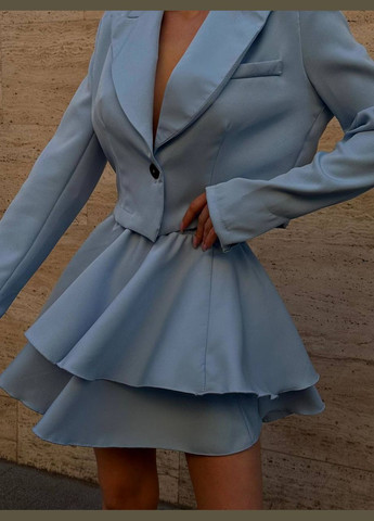 Женский костюм жакет+юбка Україна (327053975)