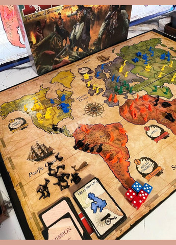 Риск настольная игра Risk + правила с переводом в подарок Atak (331158417)