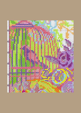 Набір для вишивання за нанесеною на канву схемою "Wedding Supplies 1". AIDA 14CT printed, 37*37 см Joy Sunday (313612752)