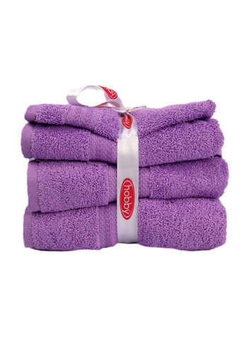 Набір рушників RAINBOW Lila фіолетовий 30*50+50*90+70*140 (3шт.) 500г/м2 Hobby фіолетовий