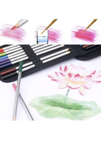 Набір комплект художній для малювання ескізів у сумці чохлі футлярі з гумками 74 елементи 30х21х3,5 см (479238-Prob) Unbranded (316427051)